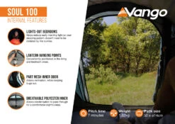 Vango Soul 100 Tent Deep Blue 2025 15 Vango Soul 100 Tent Deep Blue 2025 -Everyday Luxe Soul 100 Infographic Internal LowRes