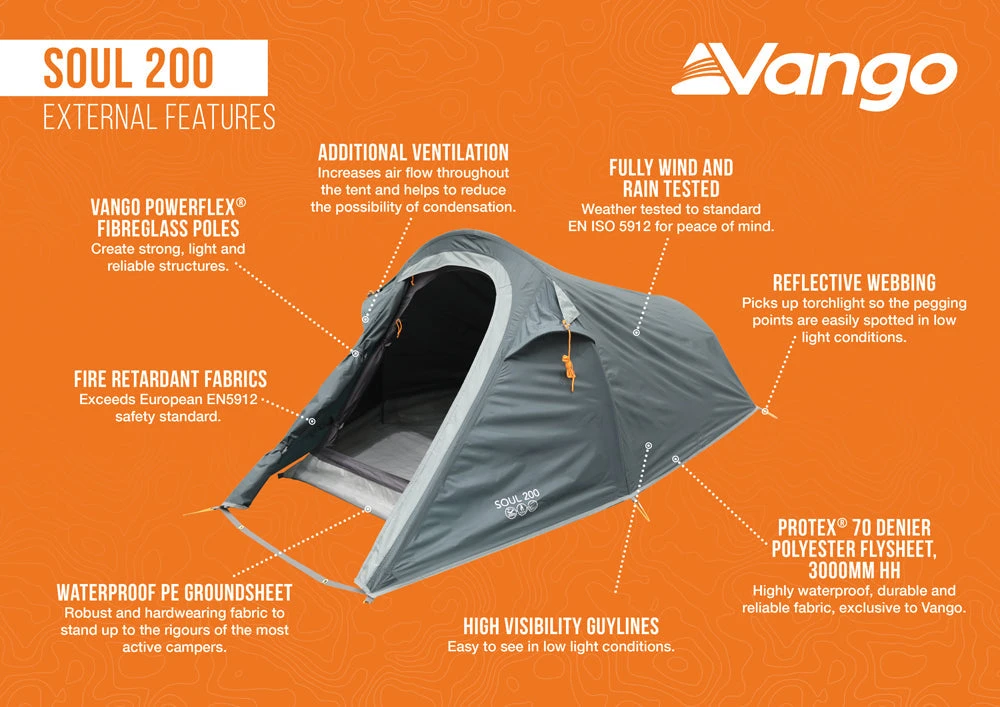 Vango Soul 200 Tent Deep Blue 2025 6 Vango Soul 200 Tent Deep Blue 2025 - Image 4