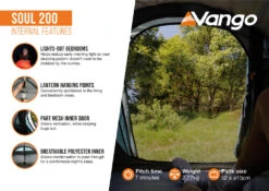 Vango Soul 200 Tent Deep Blue 2025 12 Vango Soul 200 Tent Deep Blue 2025 -Everyday Luxe Soul 200 Infographic Internal LowRes