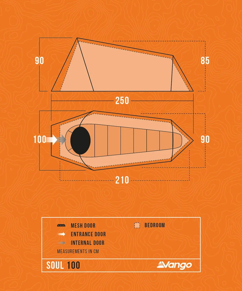 Vango Soul 100 Tent Deep Blue 2025 5 Vango Soul 100 Tent Deep Blue 2025 - Image 3