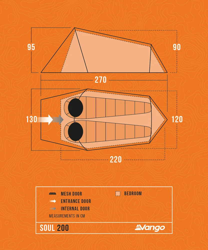 Vango Soul 200 Tent Deep Blue 2025 5 Vango Soul 200 Tent Deep Blue 2025 - Image 3