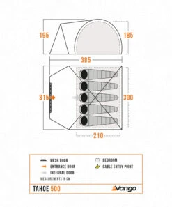 Vango Tahoe 500 Tent -Everyday Luxe Tahoe500Floorplan LowRes