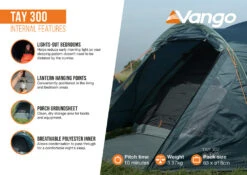 Vango Tay 300 Tent 2025 -Everyday Luxe Tay 300 Infographic Internal LowRes