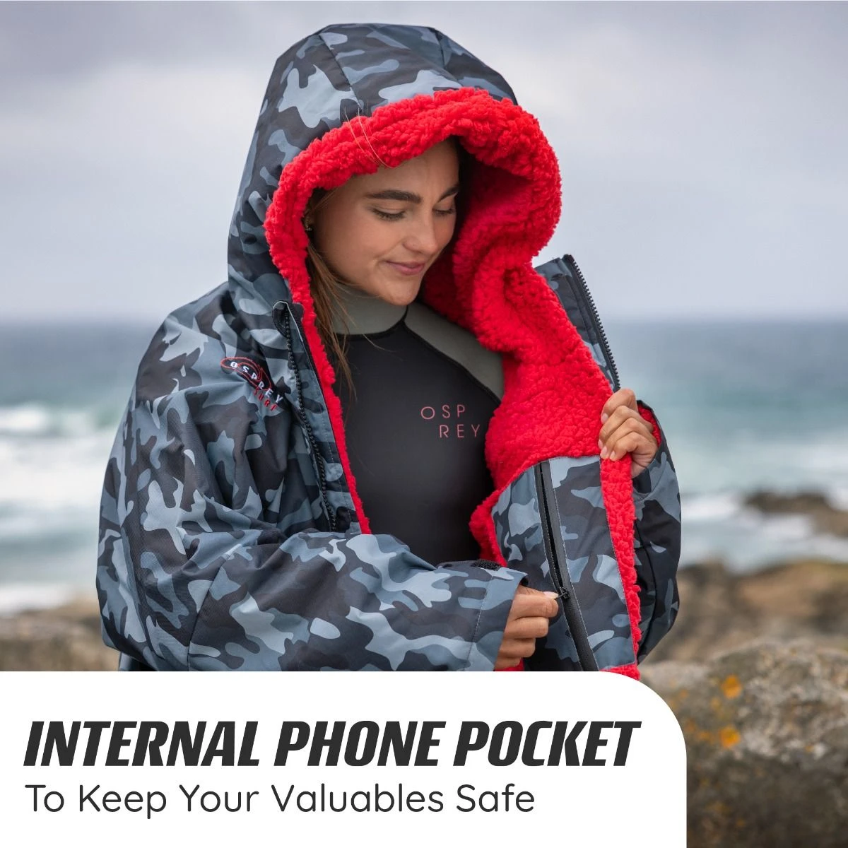 Osprey Changing Robe Camo Grey 5 Osprey Changing Robe Camo Grey - Image 3