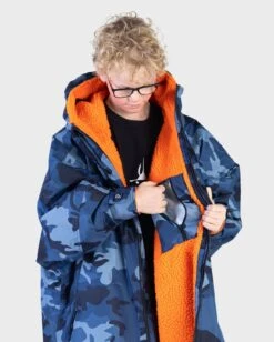 Dryrobe Advance Kids Long Sleeve Blue Camo / Orange 12 Dryrobe Advance Kids Long Sleeve Blue Camo / Orange -Everyday Luxe kids advance bluecamoorange 3