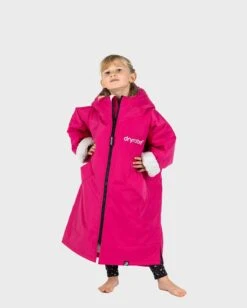 Dryrobe Advance Kids Long Sleeve Pink / Grey -Everyday Luxe kids advance ls pink 2