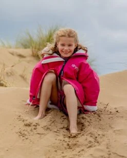 Dryrobe Advance Kids Long Sleeve Pink / Grey -Everyday Luxe kids advance ls pink 5