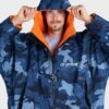Dryrobe Advance Long Sleeve Blue Camo Orange 1 Dryrobe Advance Long Sleeve Blue Camo Orange -Everyday Luxe male adult advance bluecamoorange 3