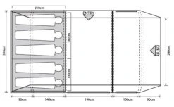 Outdoor Revolution Camp Star 500 XL Tent Bundle WIth Carpet And Footprint 2025 -Everyday Luxe orft1129 fp
