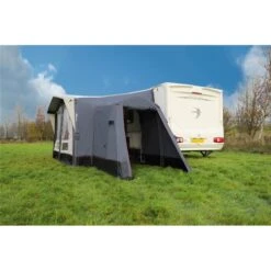 Vango Riviera Air Awning 390 Elements TC Package With Free Tall Annex Elements TC - Riviera, Caravan Awning Side Canopy And CP225 - Breathable Fitted Carpet - Riviera 390 -Everyday Luxe tall annex elements tc riviera 3